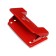 Metal hole punch 10 sheets, Attomex, red
