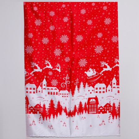 Losk Atlas "New Year's Night", red-white, 100 × 150 cm-2
