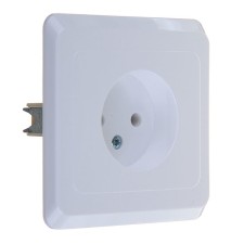 Розетка SE "Этюд", 16 А, 250 В, встраиваемая, без з/к, IP20, белая, PC16-001B