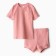 Kit for children (T-shirt and shorts) minku, dust pink, height 62-68 cm