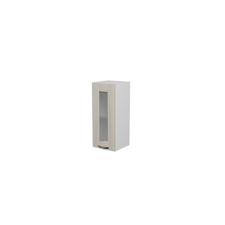 Larisa hinged cabinet 300x300x720 with white window/latte