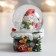 Souvenir Polystone Water Ball "Snowman on a Pipe with Gifts" 4.5x4x6.5 cm