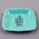 Disposable plate plate square "Happy Day", mint, 16.5x16.5 cm