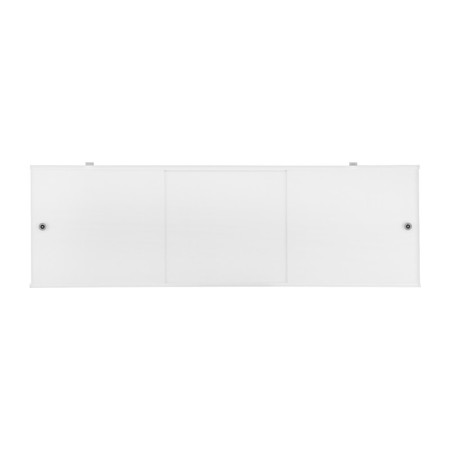 Bath screen "premium a", 168 cm, white color