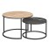 Tables Journal Loft DQ No. 1 Duae (set) D605 (475), H420 (320), eco/black marble, m/k black
