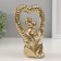Souvenir Ceramics "Abstraction. In love with heart" gold 13x7x18.5 cm