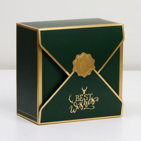 Gift box, packaging, "Present", 14.5 x 14.5 x 8 cm-1