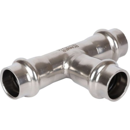 The tee of equivalent Rommer RSS-0013-000015, VPR, D = 15 mm, press, stainless steel-2