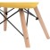 Stool Ben array of beech/metal/fabric, natural/yellow 40x40x44 cm