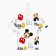 Children's Mickey T-shirt, white color, height 134-140 cm (9-10 years old)