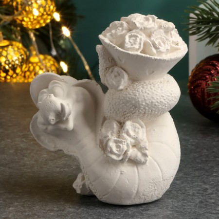 Figure for coloring "Snake with flowers", 7x7x5cm-1