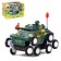Tank-cross-cutting machine, triple wheel, lighting effects, works from batteries