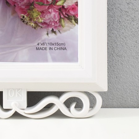 Multipher "Crown" plastic, 6 photos 10x15 cm, col. white-1