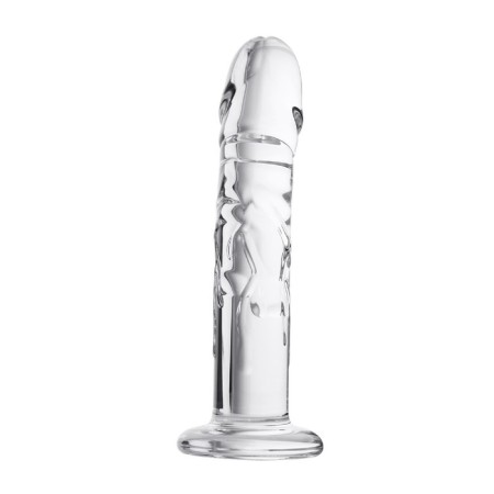 Unrealistic phallimitator Sexus Glass, glass, transparent, 19.5 cm-1