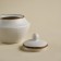 Porcelain Sugar Sl Home "Wave in Stone", 300 ml, 9.5 × 10.5 cm, white color