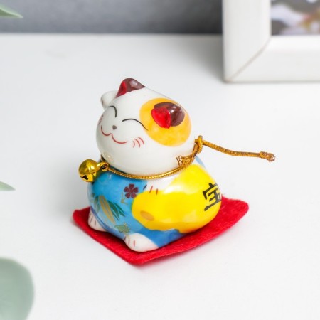 Souvenir Ceramics "Mani-Neko with accessories" 4.5x3.8x4.6 cm set 5 pcs-4