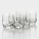 A set of glass glasses LAV "Almaz", 215 ml, 7 × 8 cm, 6 pcs