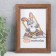 Photo frame wood 10x15 cm, mocha (plastic screen)