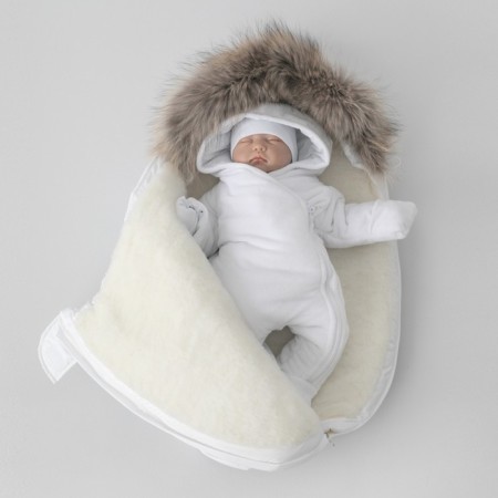 Set for discharge Winter Kinderlitto "Scandinavia", 5 items, height 56-62 cm, white color-1