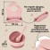 Feeding set: bib, plate 2pcs, glass, devices, m & b, dusty rose