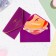 The envelope "Happy Birthday!" Cutting, embossing, software touch, purple background