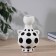 VAZA Ceramics Table "Picasso" (manual painting) Large peas, 22x12 cm, black and white