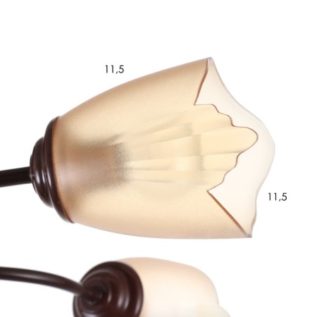 Chandelier 1341003/5br E27 15W brown Bayerlux-4