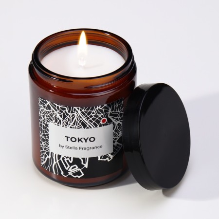 Aromatic candle in the Bank "Tokyo", Jasmine, Rose, 250 g-1