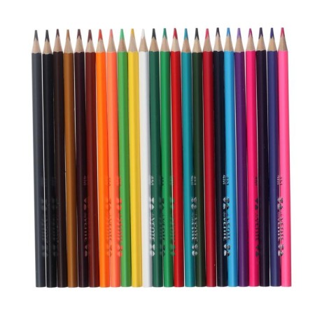 Pencils 24 colors, Devente Trio Mega Soft, three -sided case, super soft, 4m, 3 mm neckline-2