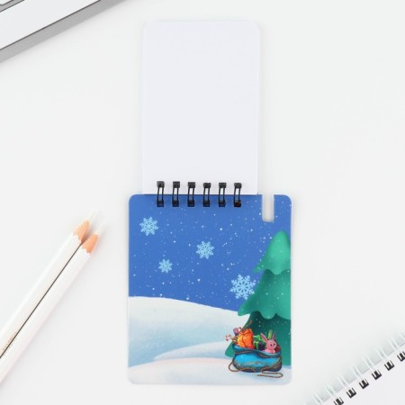 Gift New Year's set: notebook and mini pen, 32 sheets "Happy New Year!"-5