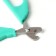 Small scissors are small with an emphasis for the finger, green