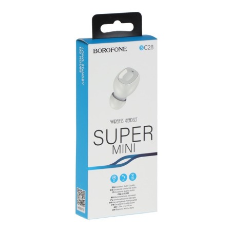 Wireless headphone Borofone BC28 Shiny Sound, microphone, BT5.0, 40 mAh, white-5