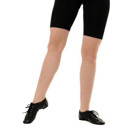 Jazzovki "sport", genuine leather, with a net, insole length 23.5 cm, black color-1