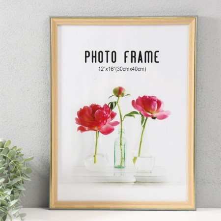 Photo frame plastic 30x40 cm "Tree with golden border" 33x43 cm