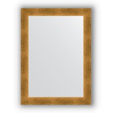 Mirror in the baguette frame - poisoned gold 59 mm, 54 x 74 cm, evoForm