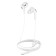 Hoco M1 Pro headphones, wired, vacuum, microphone, Lightning, 1.2 m, white