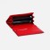Women's wallet on magnets, red color