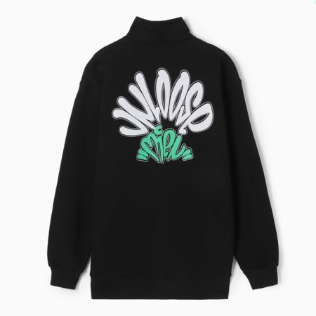 Male sweatshirt is laid down, black color, size 50 (xl)-5