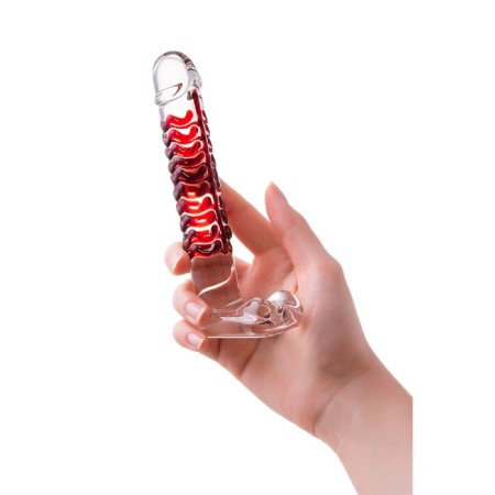 Unrealistic phallimitator Sexus Glass, Glass, Transparent, 16 cm-3