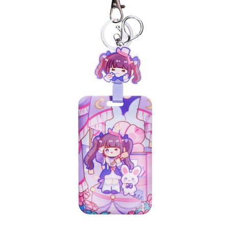 Badge carman vertical external 110*68mm, orally 85*54mm, plastic, anime, tape 80*2cm-4