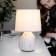 Rivoli Damaris 1he14, 40 watts ceramics white with gold with lampshade