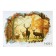 Stick 3D interior deer in the forest 70*50cm