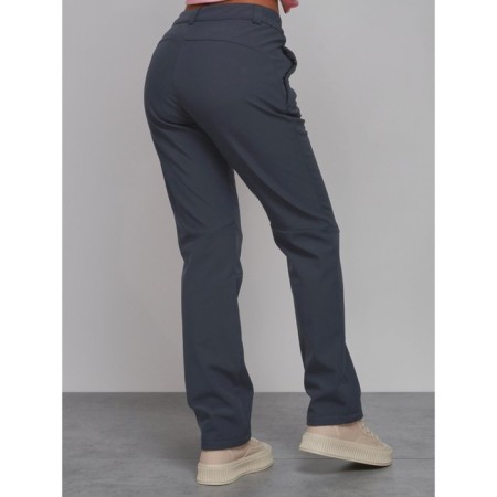 Sports female trousers, size 44, dark gray color-8