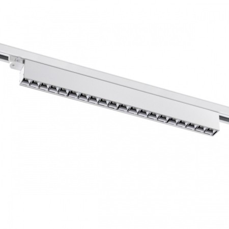 The lamp is a three -phase track LED Novotech. Iter, 30W, LED, 79x588x36 mm, white color