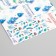 Stick Paper "New Year watercolor" 3x9 cm sheet 10x10 cm