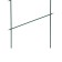 Shpalera, 160 × 43 × 1 cm, metal, green, "line"