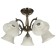 Economic Service Chandelier "Classic" 5x60W E27 bronze 66x66x36 cm