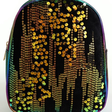 Baby backpack, 20*9*23, lightning department, sparkles, lilac-green-4