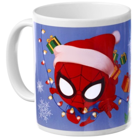 New Year mug 350 ml, spiderman-2