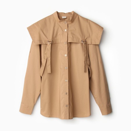 Women's blouse minku: casual collection beige color, pr 52-5